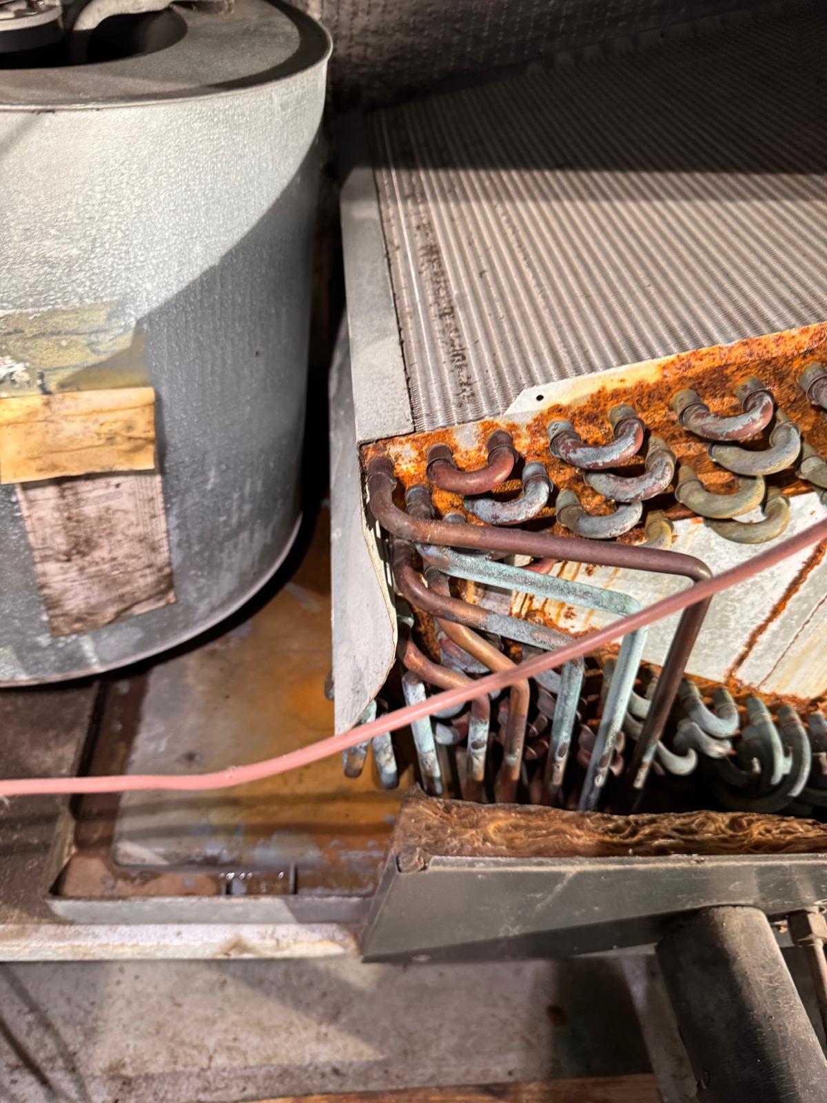 AC Units - rusty hvac coil repair maintenance